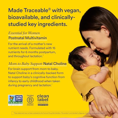 Ritual Postnatal Mom-to-Baby Set, Postpartum Multivitamin and Natal Choline Supplements Ritual