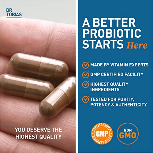 Dr. Tobias Probiotics 30 Billion, 10 Strains, 30 Billion CFU's, Targeted Release Probiotics - AB Mystery