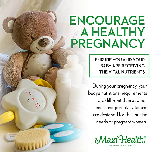 Maxi-Health Chewable Prenatal Vitamin - Over 25 Essential Vitamins and Minerals - Doctor Formulated Maxi Health