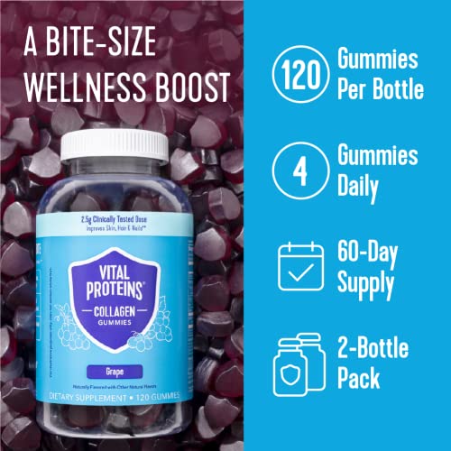 Vital Proteins Collagen Gummies, 2.5g of Clinically-Tested Collagen for Hair, Skin - AB Mystery