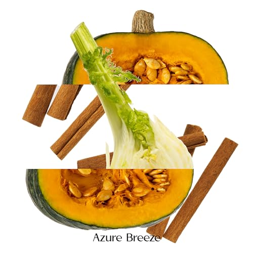 Pumpkin Scented Candles for Home - 12 oz, 70 Hours Burning - Natural Essential Oils & Soy Wax - AB Mystery