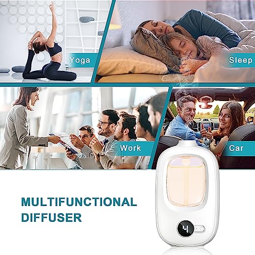 Aeeteek Shangri-la Wall Mounted Essential Oil Diffuser Aroma Oils Refill Rechargeable 4 Mist Modes - AB Mystery