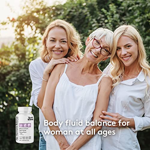 Youth & Tonic Water Retention Pills for Women and Hormone Balance Capsules for Swelling & Loss - AB Mystery