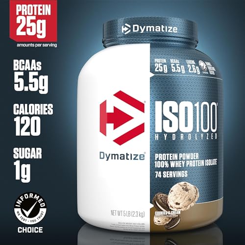 Dymatize ISO100 Hydrolyzed Protein Powder, 100% Whey Isolate Protein, 25g of Protein - AB Mystery