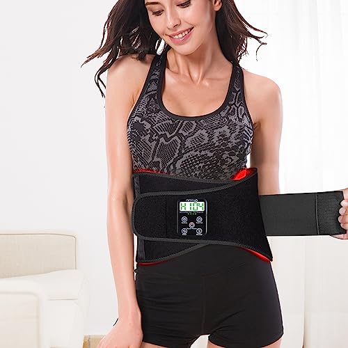 TUOYR Cordless Red Light Therapy Belt for Back Pain Relief with 10000mAH Power Bank - AB Mystery