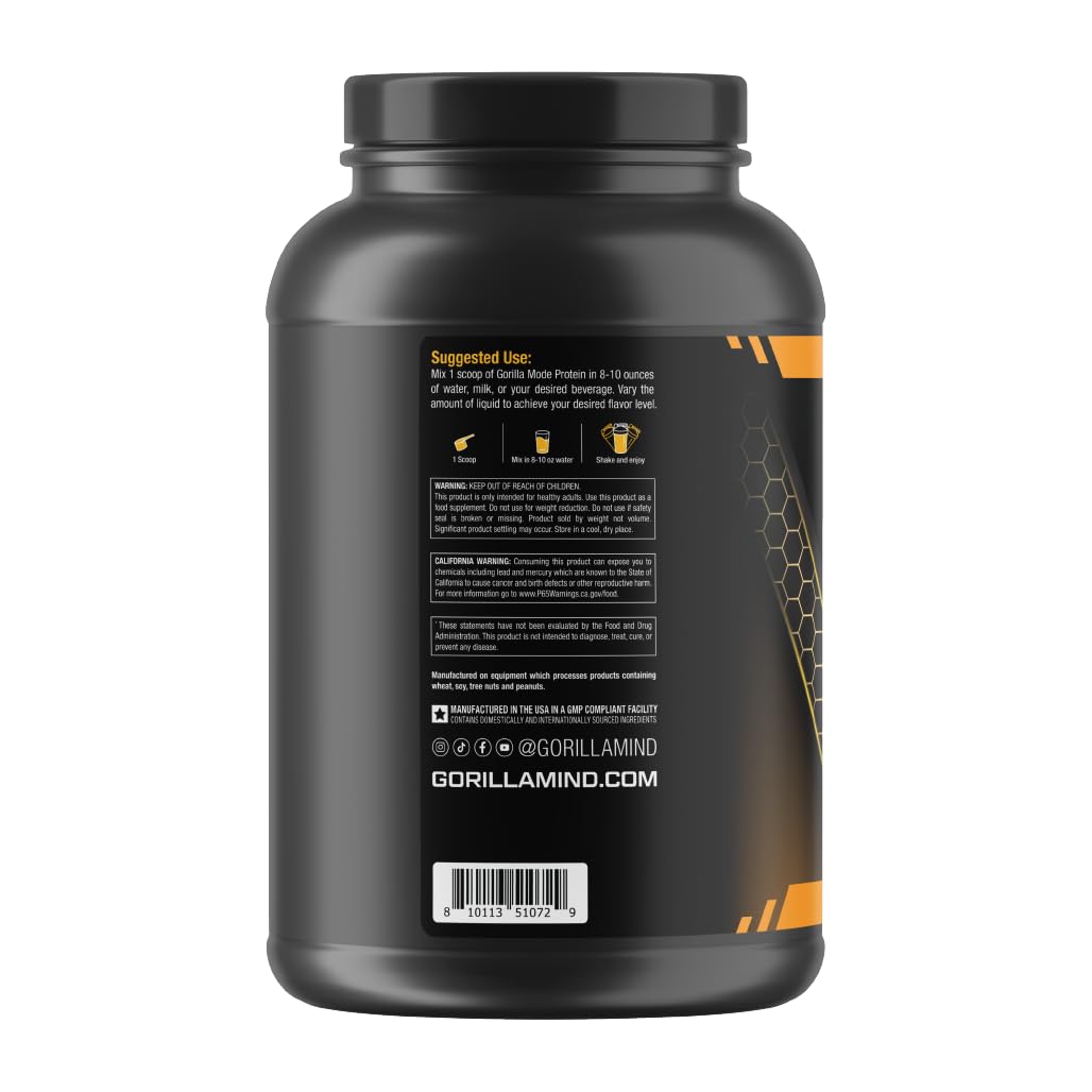 Gorilla Mode Premium Whey Protein - Chocolate Peanut Butter / 25 Grams of Whey - AB Mystery