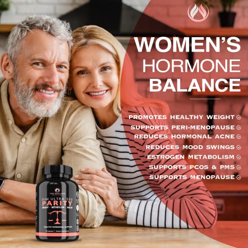 DIM Supplement 350mg. Estrogen Balance for Women & Men, Hormonal Acne Supplements - AB Mystery