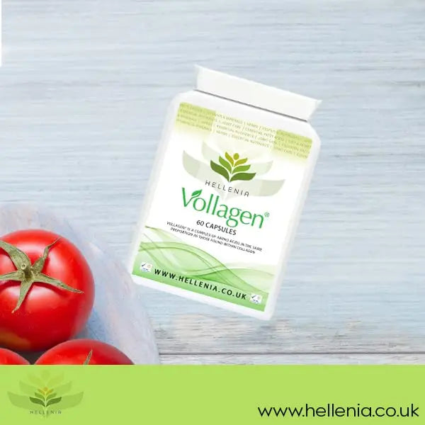 Hellenia Vollagen 500mg - 60 Capsules - Vegan Collagen - AB Mystery