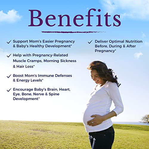 VITALITOWN Prenatal Vitamin, with Omega-3 DHA, Folate, Iron, VIT C, D3, Calcium, Zinc, Choline VITALITOWN