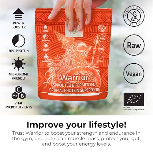 ANCESTRAL SUPERFOODS: Vegan Superfood Protein Powder, Gluten-Free Alkaline Fibre Supplement ANCESTRAL SUPERFOODS SPROUTED FOR LIFE