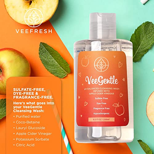 VeeFresh - VeeGentle Feminine Wash pH Balance for Women Wash with Apple Cider Vinegar - AB Mystery