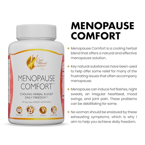 Menopause Comfort Fast Relief from Flushing, Cooling Herbal Blend by Coco March - Dairy Free - AB Mystery