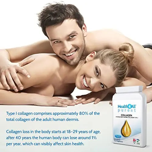 Health4All Marine Collagen Peptides Type I 120 Capsules (V) 2000mg Daily Dose Super Absorbable - AB Mystery