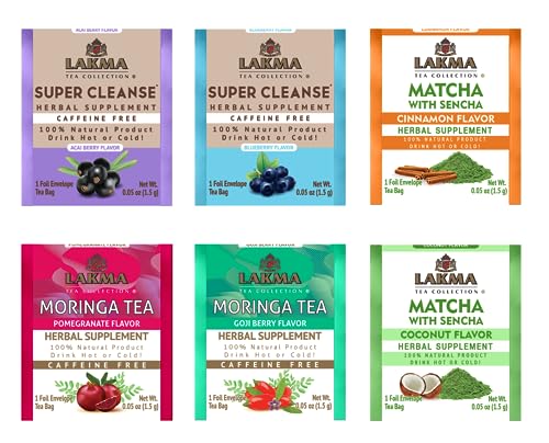 Lakma 14 Day Cleanse Kit Green Tea - 42 Tea Bags - AB Mystery