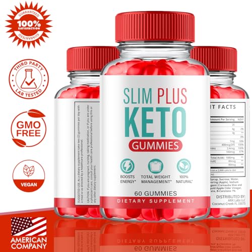 (3 Pack) Slim Plus Keto ACV Gummies, Slim Plus Keto Gummies for Weight Loss Reviews