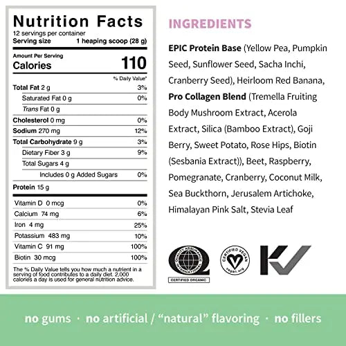 Sprout Living Epic Protein Pro Collagen, 364 g - AB Mystery