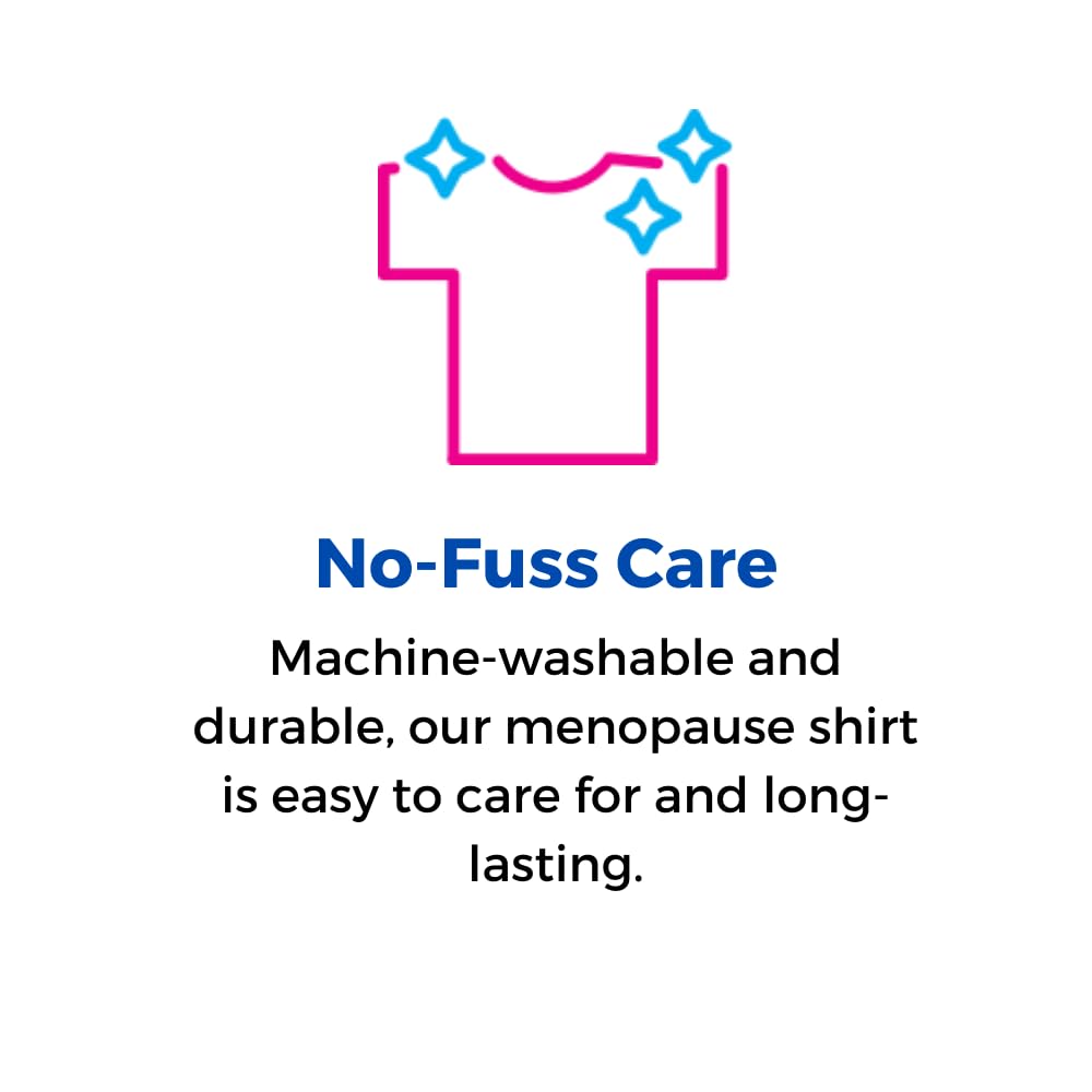 tempagenix - Women's Temperature Regulating Menopause T-Shirt, Short Sleeve, Absorbs, Stores - AB Mystery