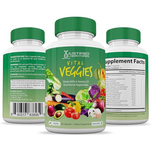 (Set of 2) Vital Fruits and Veggies Supplement Red & Green Superfoods Whole Food - AB Mystery