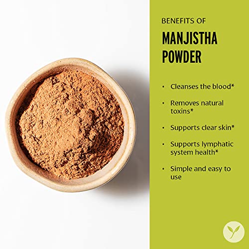 Banyan Botanicals Manjistha Powder, Spice Jar - USDA Organic - Rubia cordifolia - Cleanses - AB Mystery