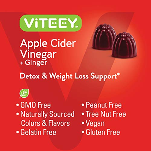 Apple Cider Vinegar Gummies 1,000mg Plus Ginger, ACV with The Mother, Detox Cleanse - AB Mystery