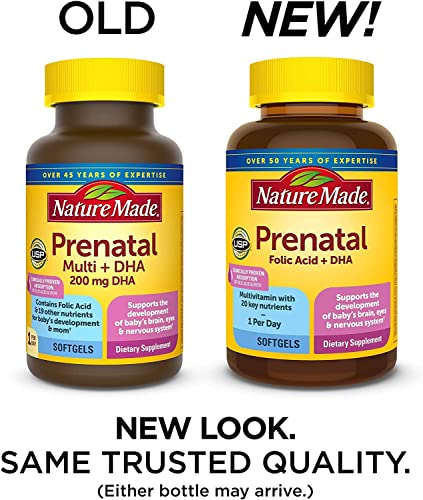b'Nature Made Prenatal Multivitamin + DHA 200 mg Softgels' Nature Made