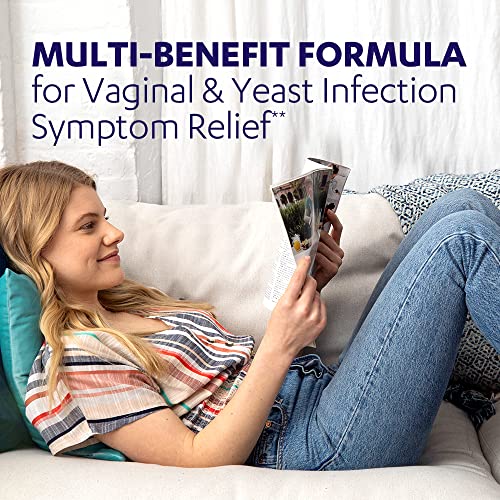 AZO Yeast Plus Dual Relief Tablets, Yeast Infection and Vaginal Symptom Relief, Relieves Itching & Burning - AB Mystery