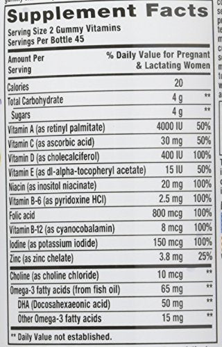 Vitafusion, PreNatal, Adult Gummies, Assorted Flavors - 90 gummies, Pack of 2 Vitafusion