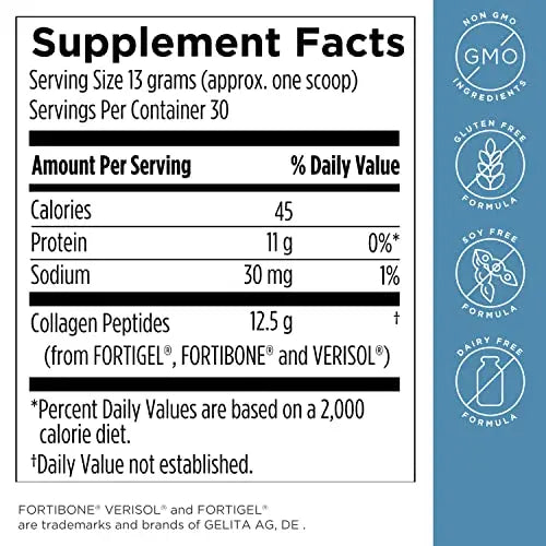 Designs for Health Whole Body Collagen Powder - Pure Collagen Peptides Supplement for Bone, Skin + Joint Support - Flavorless Drink Mix for Water, Shakes + Smoothies (30 Servings / 390g) - AB Mystery