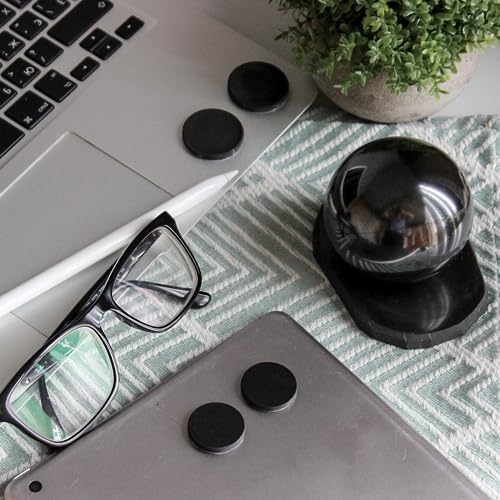 KarelianMasters Shungite Stone Stickers - Natural Stone Adhesive Plates for Phones (Set of 3 Plates) - AB Mystery