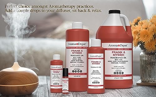 Frankincense & Myrrh 4 oz. Fragrance Oil I Perfume I Skin Oil I Scented Oil. DIY Projects Such as Candles - AB Mystery