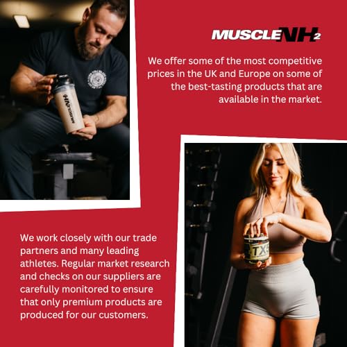 MuscleNh2 Whey Protein Powder Milk Protein, Soy Free, Gluten Free, Naturally Occurring BCAAs MuscleNh2