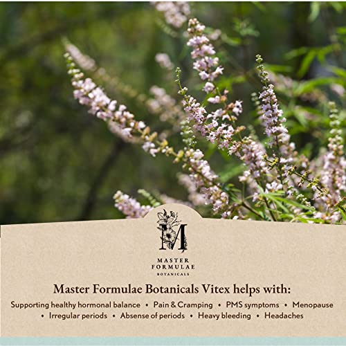 Master Formulae Vitex Chasteberry Herbal Tincture | Extra Strength, Higher Bioavailability Than Pills - AB Mystery