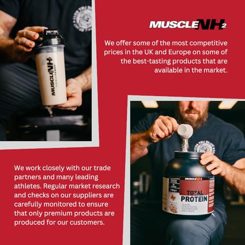 Muscle Nh2 Total Protein, Whey Protein Powder with Creatine Monohydrate and Glutamine Muscle Growth MuscleNh2