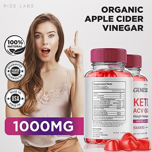 (2 Pack) Genesis Keto Gummies - Genesis Keto ACV Gummies Advanced Weight Loss