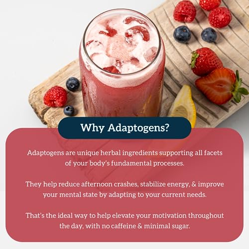 Organifi Red Juice - Vegan Energy Powder - Berry-Flavored Adaptogen Drink - Caffeine - AB Mystery