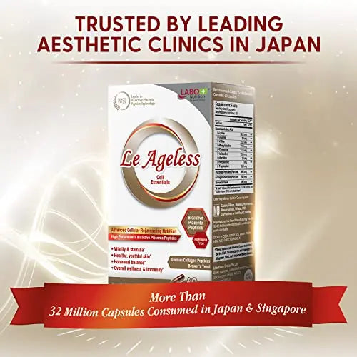LABO Nutrition Le Ageless – Placenta Cell Rejuvenating Therapy from Japan – Enhanced with Collagen - AB Mystery
