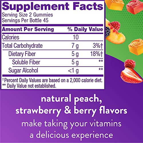 Vitafusion Fiber Well Sugar Free Fiber Supplement & Chewable Calcium Gummy Vitamins - AB Mystery