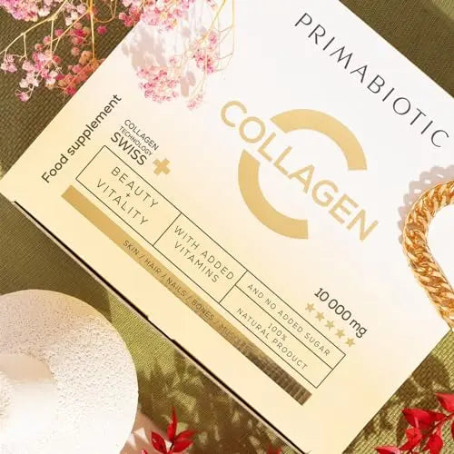 Primabiotic Collagen - Collagen Pack 30 Bottles 30 ml - High Collagen Content [10,000 mg] - AB Mystery