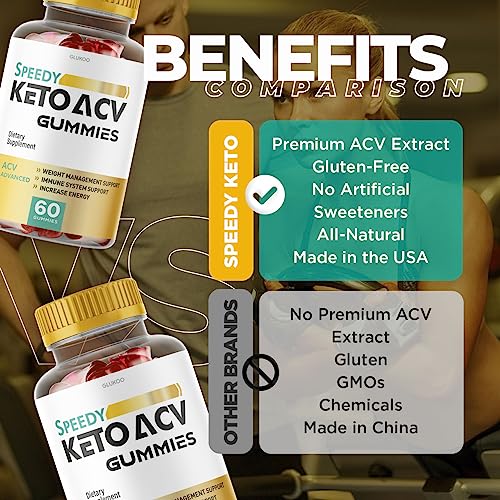 (2 Pack) Speedy Keto ACV Gummies, Speedy ACV Gummies, Speedy Keto Gummies