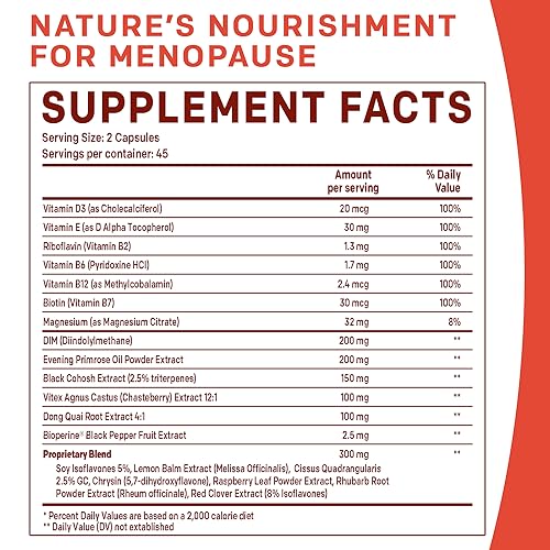 20-in-1 Menopause Supplements for Women - Dim Supplement Women - Estrogen Supplement - AB Mystery