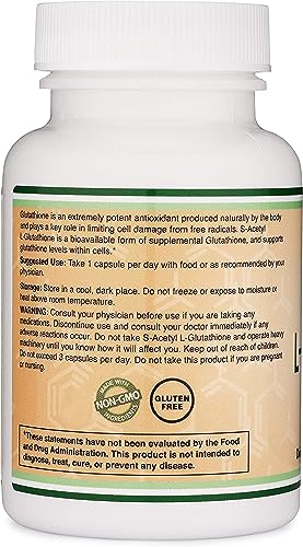 S-Acetyl L-Glutathione Capsules - 100mg, Manufactured and Tested in The USA, 60 Count - AB Mystery
