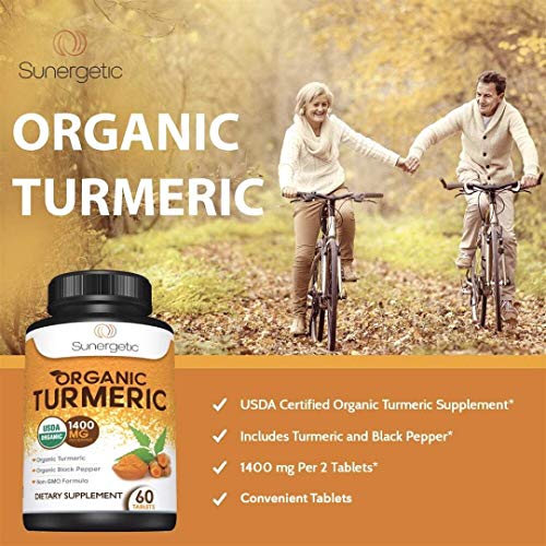 USDA Certified Organic Turmeric Supplement – Includes Organic Turmeric & Organic Black - AB Mystery