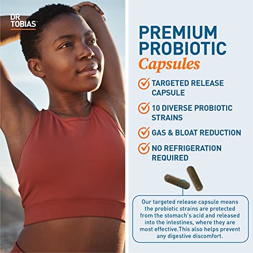 Dr. Tobias Probiotics 30 Billion, 10 Strains, 30 Billion CFU's, Targeted Release Probiotics - AB Mystery