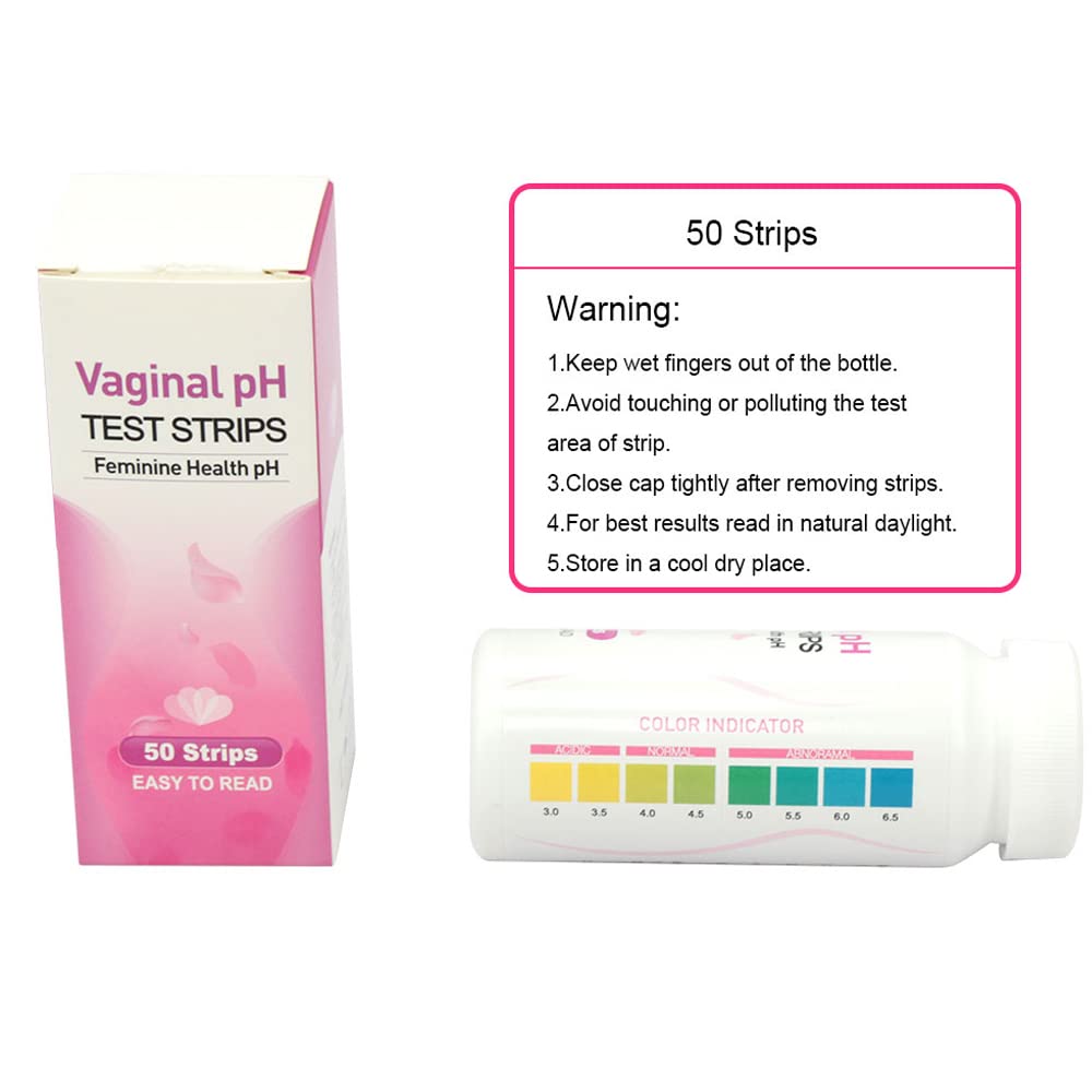 Colilove Vaginal Health PH Test Strips (50cnt) Feminine Vaginal PH Balance Test Strips Monitor - AB Mystery