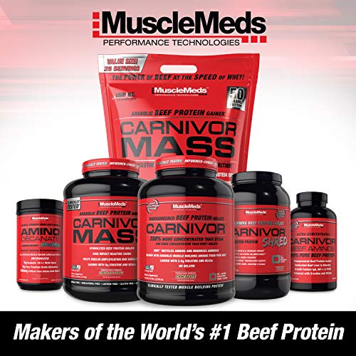 MuscleMeds, Carnivor Beef Protein Isolate Powder 56 Servings, Chocolate, 72 Ounce - AB Mystery