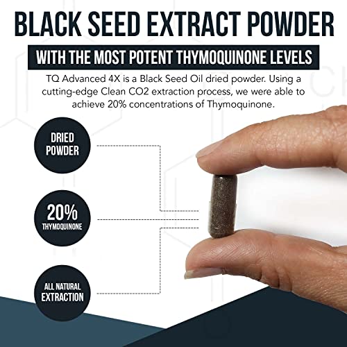 20% Thymoquinone Black Seed Oil Extract Capsules - TQ-Advanced 4X®: Highest - AB Mystery