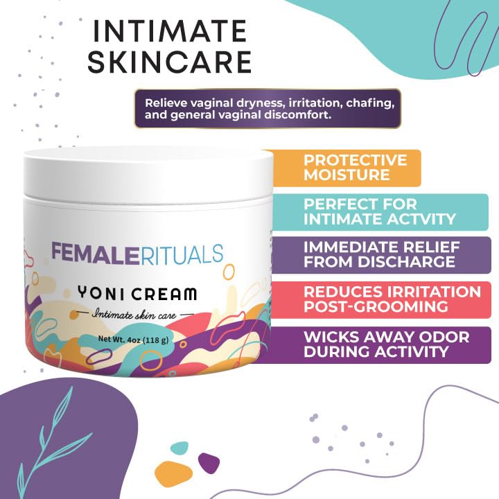 FEMALE RITUALS Vulva Moisturizing Cream - Vulva Care Balm - Clinically Tested Vaginal Moisturizer - AB Mystery
