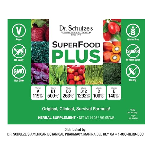 Dr. Schulze’s | SuperFood Plus | Vitamin & Mineral Herbal Concentrate | Dietary Supplement - AB Mystery