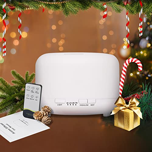 Hianjoo 450ml Essential Oil Diffuser, Electric Aroma Ultrasonic Aromatherapy Fragrant Oil - AB Mystery